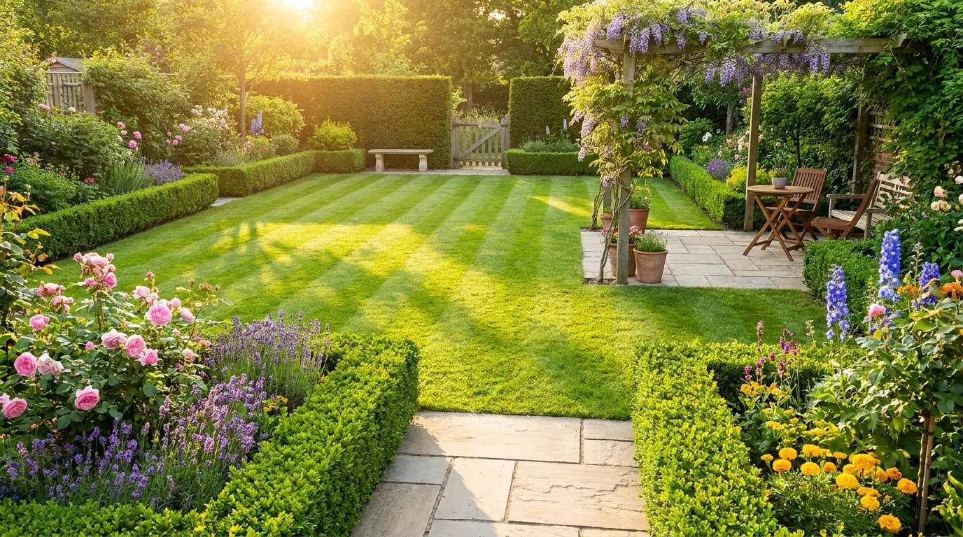 Mature trees professionally maintained by a tree surgery team